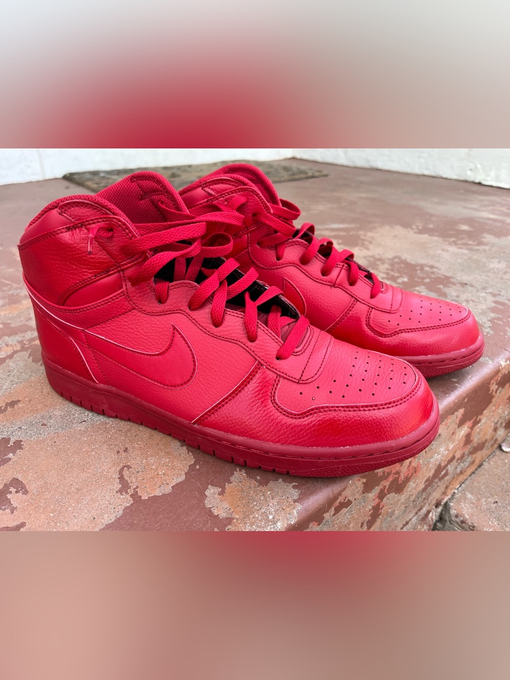 Nike Big Nike High Gym Red High Top Sneakers Men’s 13